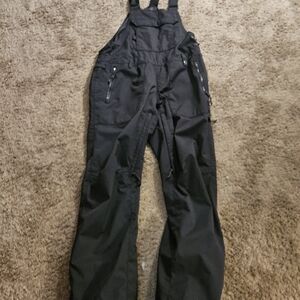 686 Insulated Snowboard Bibs - Womens Medium, Black